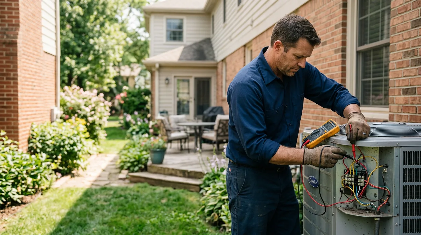 HVAC technician working near Banquete, TX